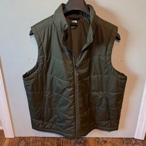 The North Face Junction Insulated Quilted Puffer Vest Men Size XL Army Green EUC